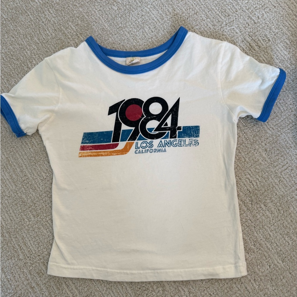 1984 Los Angeles T-Shirt - cream and Blue